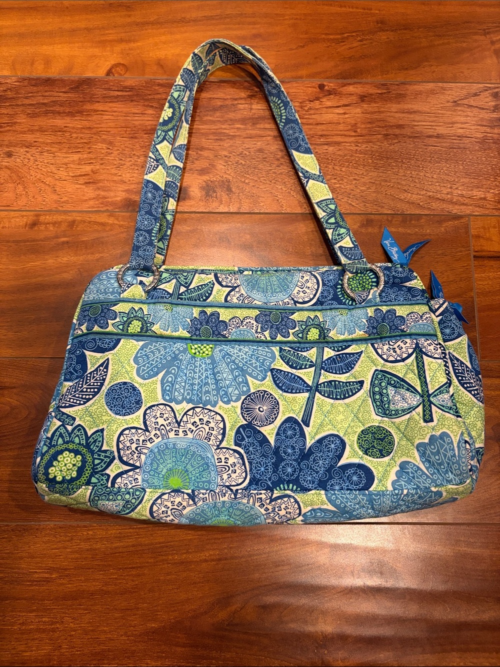 Vera Bradley Doodle Daisy Patterned Whitney Handbag